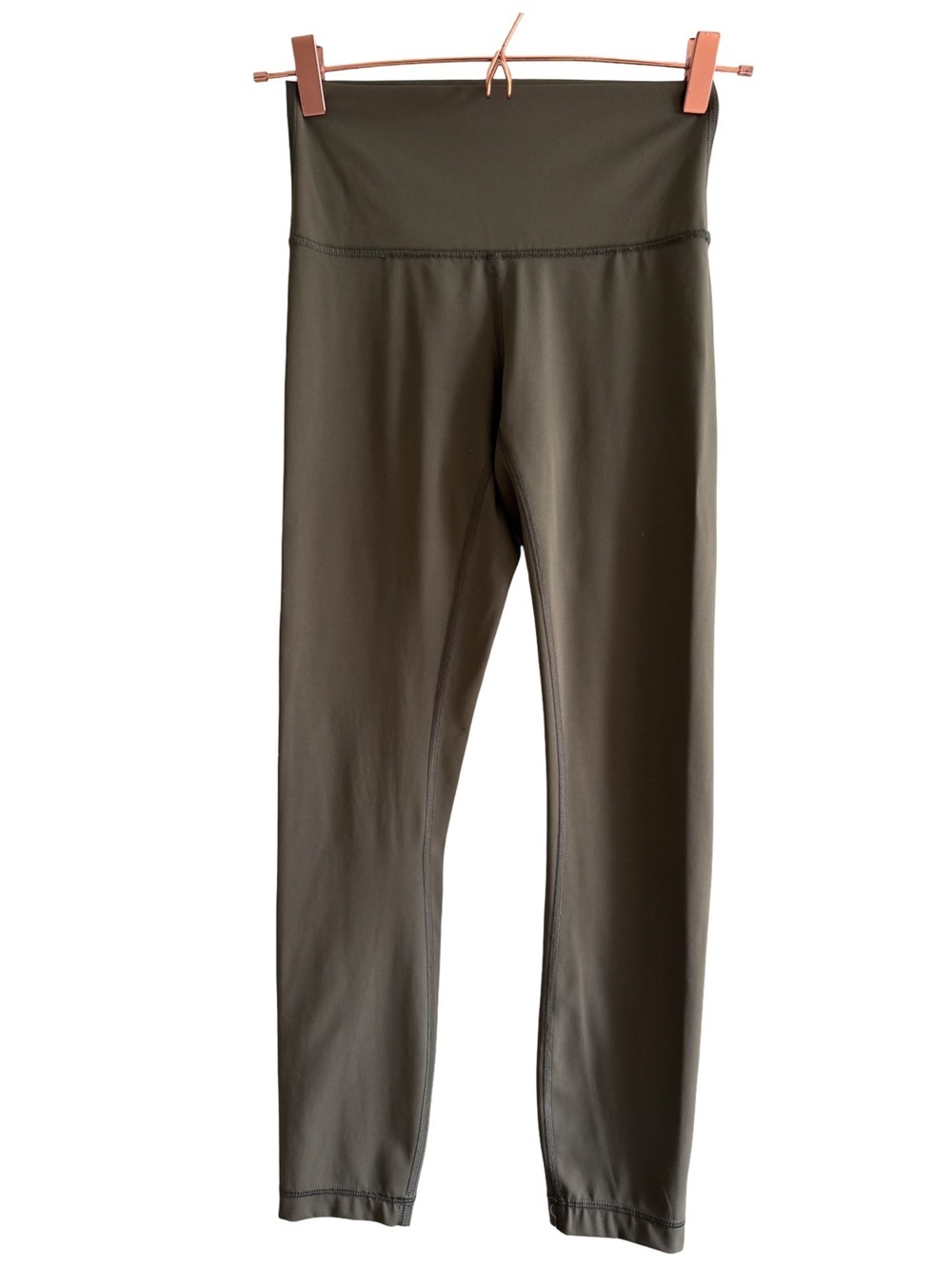 Lululemon Olive Green 25” Wunder Train High Rise Tight Leggings Size 4